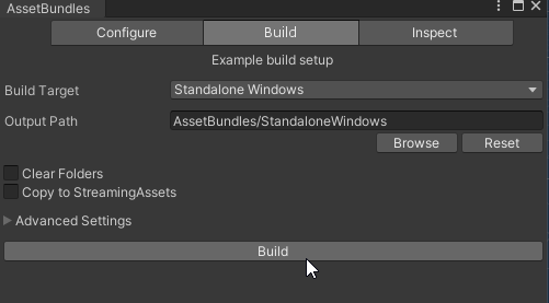 Click Build